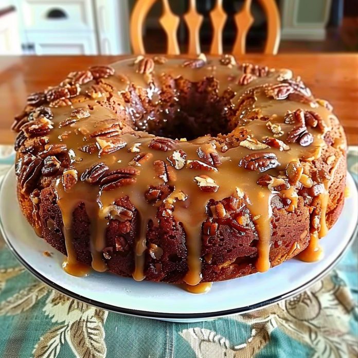 UPSIDE-DOWN GEORGIA PECAN CAKE