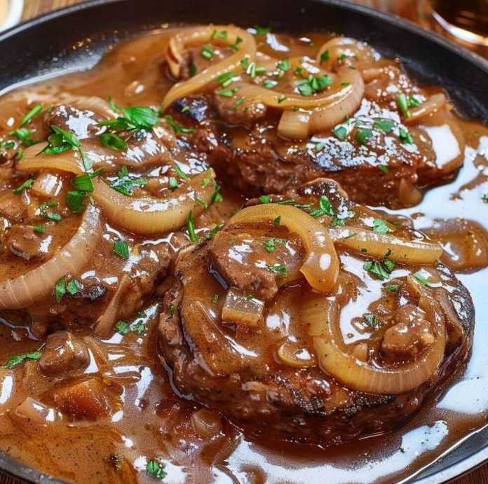 Salisbury Steak with Onion Gravy