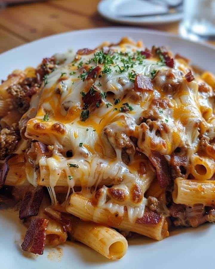 Bacon Cheeseburger Pasta 