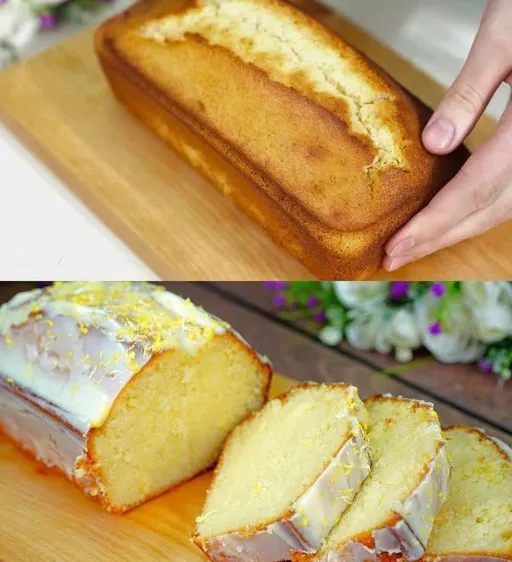 Lemon Pound Cake with Condensed Milk Glaze