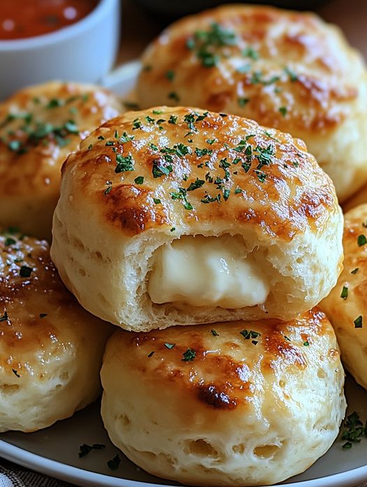 PILLSBURY BISCUIT GARLIC BUTTER CHEESE BOMBS