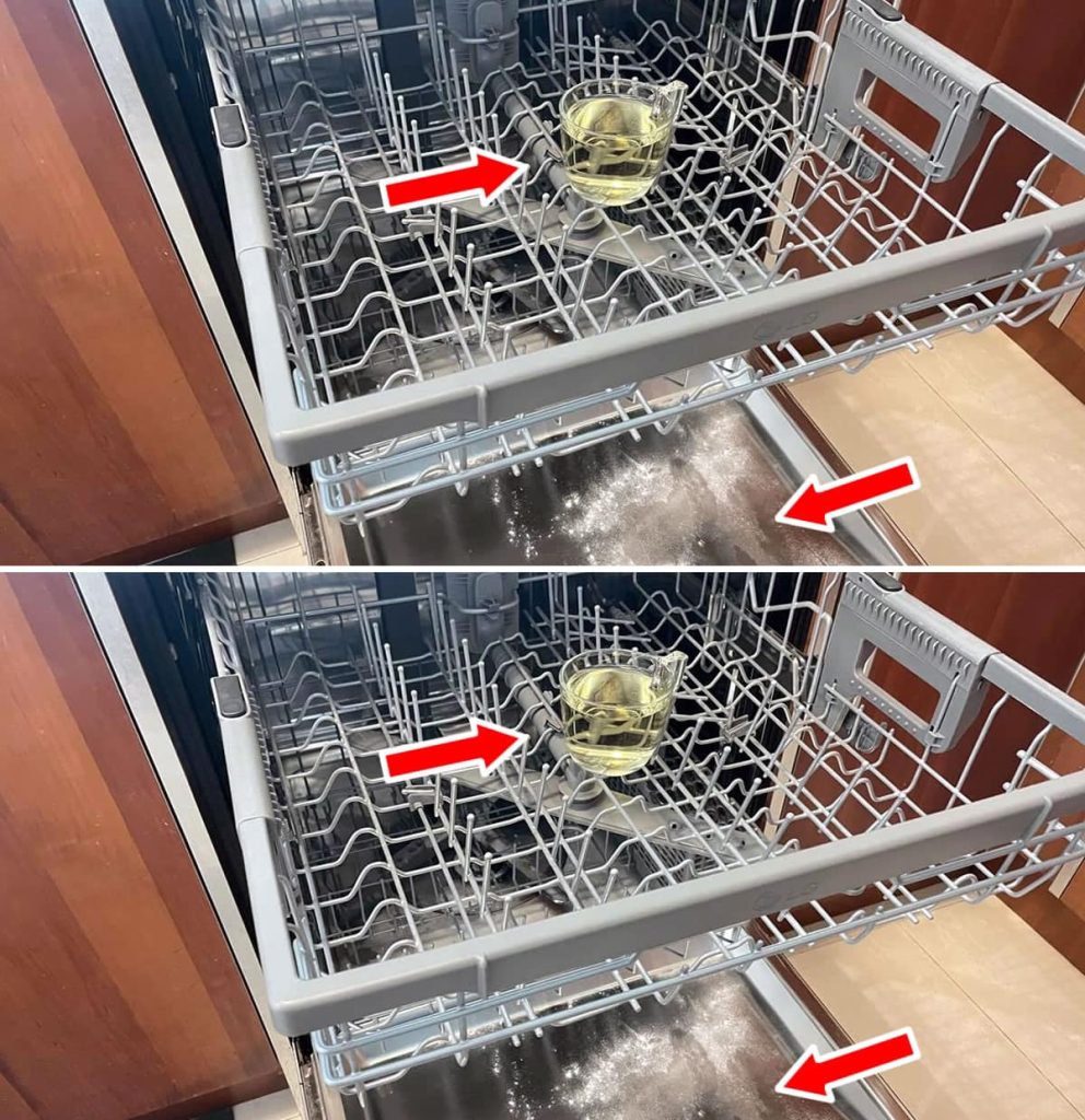 How to degrease, disinfect and perfume the dishwasher with the glass method