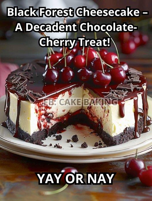 Black Forest Cheesecake – A Decadent Chocolate-Cherry Treat