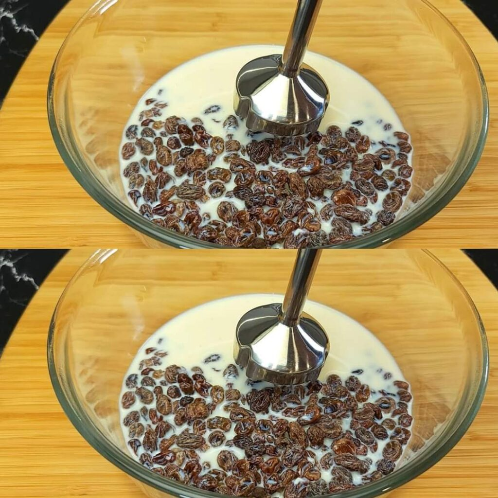 Whisked Milk with Raisins: A Delicious Treat to Share with Friends