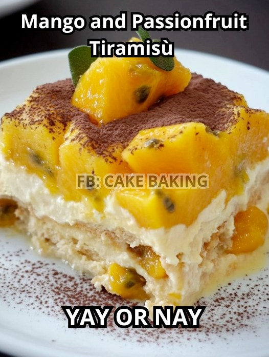 Mango and Passionfruit Tiramisù: A Tropical Delight