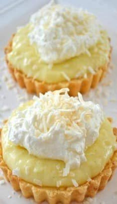 Coconut Cream Tarts