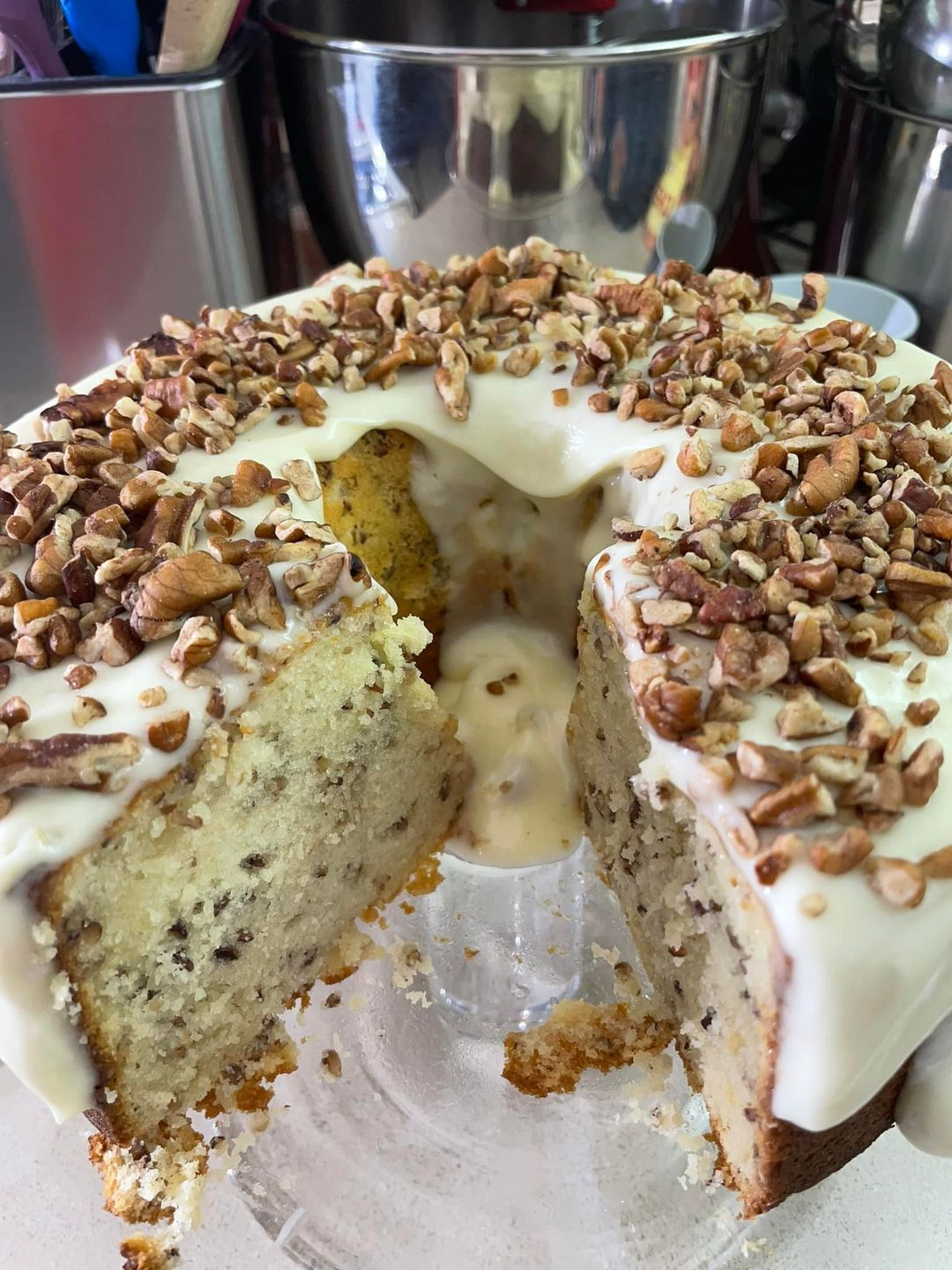 Butter Rum Pecan Pound Cake