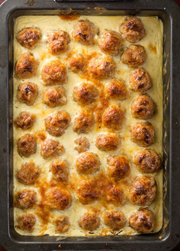 Cheesy Oven-Baked Meatballs