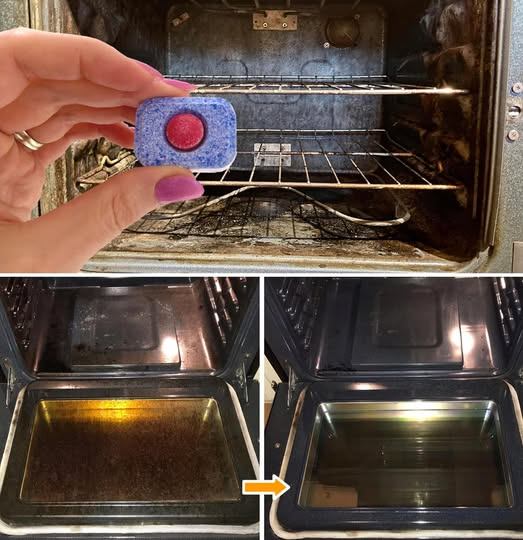 How to thoroughly clean and degrease the oven with a dishwasher tablet