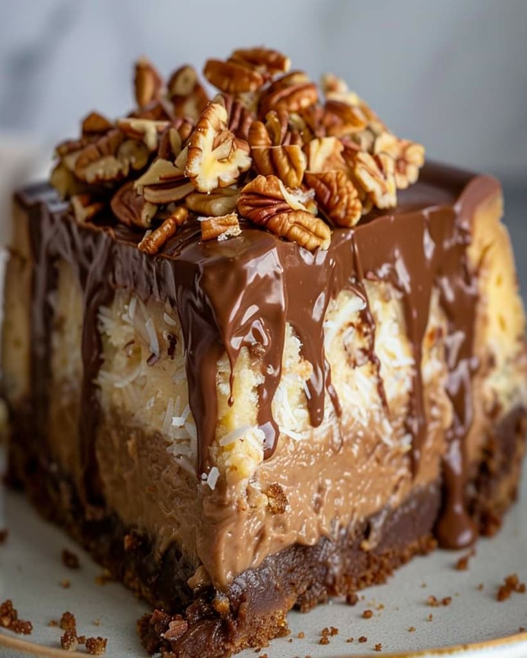 Irresistible German Chocolate Cheesecake