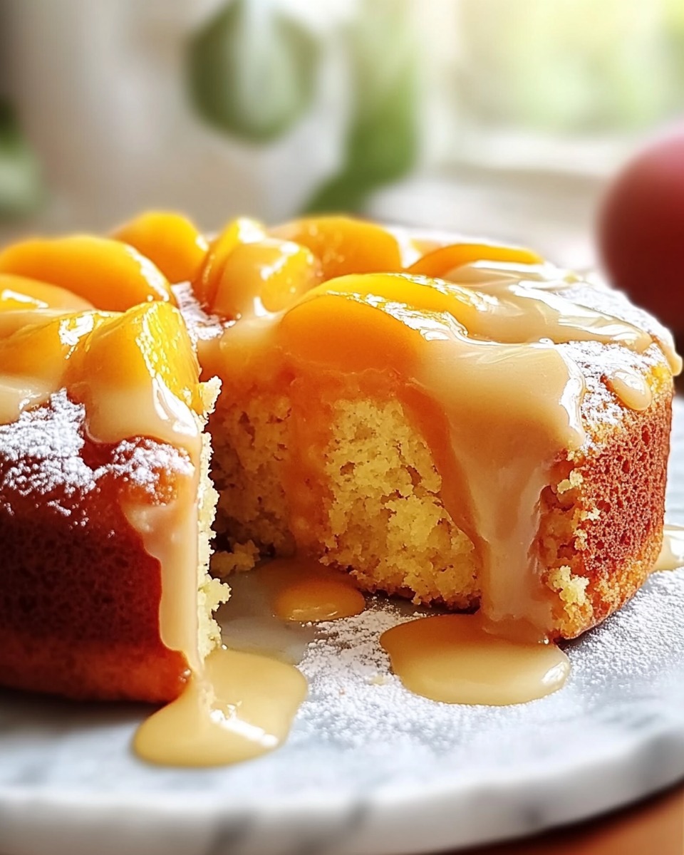 An irresistible summer peach cake