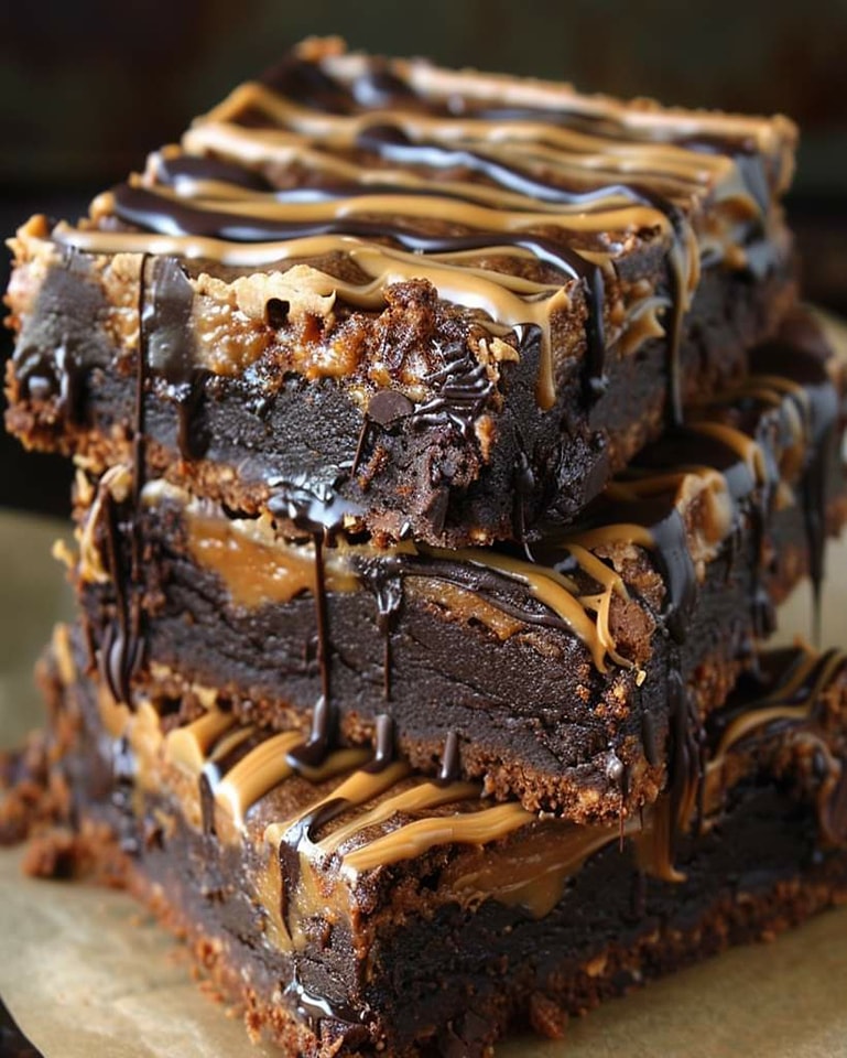 Fudgy Peanut Butter Brownies