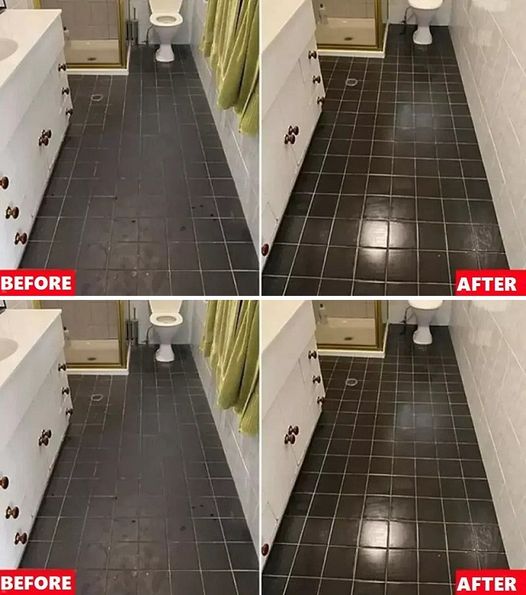 A tip for having shiny and clean tiles