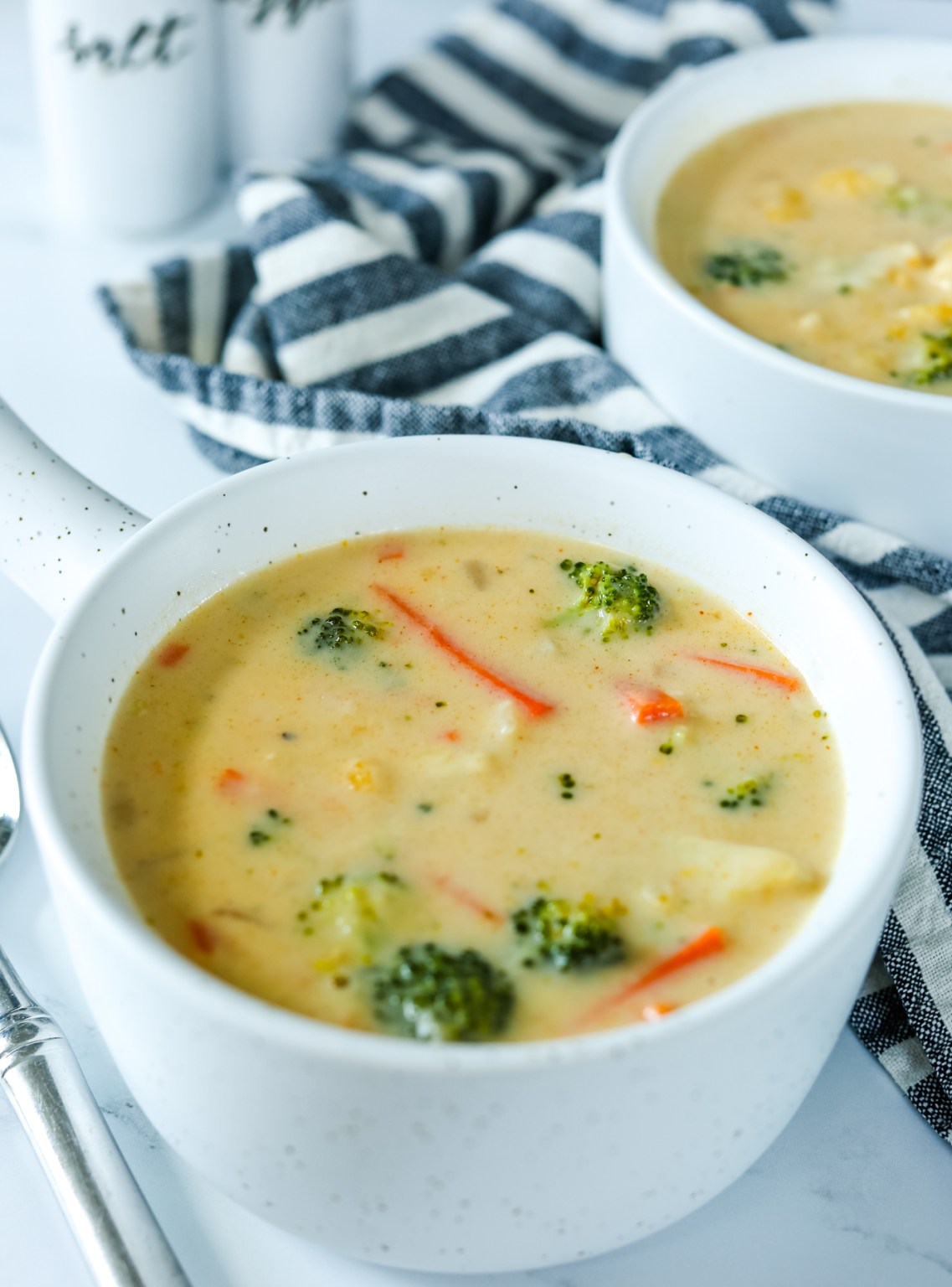 Broccoli Cauliflower Cheese SoupI used to not like soup. Any kind of soup. At all. But Broccoli Cheddar Soup changed that. Maybe that’s because Broccoli Cheddar Soup is more like digging in to a bowl full of cheese than a brothy Minestrone, but it changed everything for me. I love soup now, and I especially love this one I used to not like soup. Any kind of soup. At all. But Broccoli Cheddar Soup changed that. Maybe that’s because Broccoli Cheddar Soup is more like digging in to a bowl full of cheese than a brothy Minestrone, but it changed everything for me. I love soup now, and I especially love this one — Broccoli Cauliflower Cheese Soup.  INGREDIENTS: 3 tablespoons butter 1 small yellow onion, diced 4 cloves garlic, minced 1/4 cup all-purpose flour 2 1/2 cups chicken or vegetable stock 2 cups half and half, at room temperature For Ingredients And Complete Cooking Instructions Please Head On Over To Next Page Or Open button (>) and don’t forget to SHARE with your Facebook friendsI used to not like soup. Any kind of soup. At all. But Broccoli Cheddar Soup changed that. Maybe that’s because Broccoli Cheddar Soup is more like digging in to a bowl full of cheese than a brothy Minestrone, but it changed everything for me. I love soup now, and I especially love this one I used to not like soup. Any kind of soup. At all. But Broccoli Cheddar Soup changed that. Maybe that’s because Broccoli Cheddar Soup is more like digging in to a bowl full of cheese than a brothy Minestrone, but it changed everything for me. I love soup now, and I especially love this one — Broccoli Cauliflower Cheese Soup.  INGREDIENTS: 3 tablespoons butter 1 small yellow onion, diced 4 cloves garlic, minced 1/4 cup all-purpose flour 2 1/2 cups chicken or vegetable stock 2 cups half and half, at room temperature For Ingredients And Complete Cooking Instructions Please Head On Over To Next Page Or Open button (>) and don’t forget to SHARE with your Facebook friends