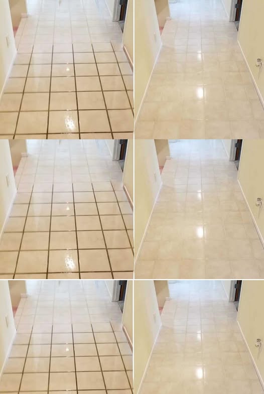 Extremely clean floors and clear joints: the trick to cleaning them in a single pass