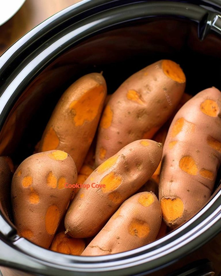 Dump whole sweet potatoes in slow cooker & get a delicious ‘baked’ delight