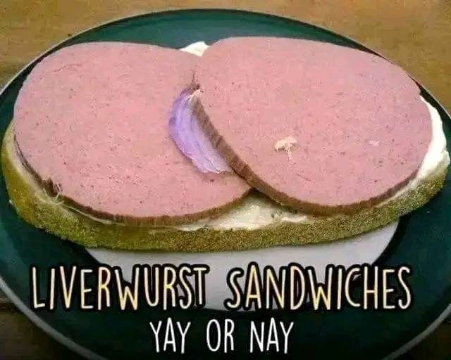 simple recipe for making a classic liverwurst sandwich