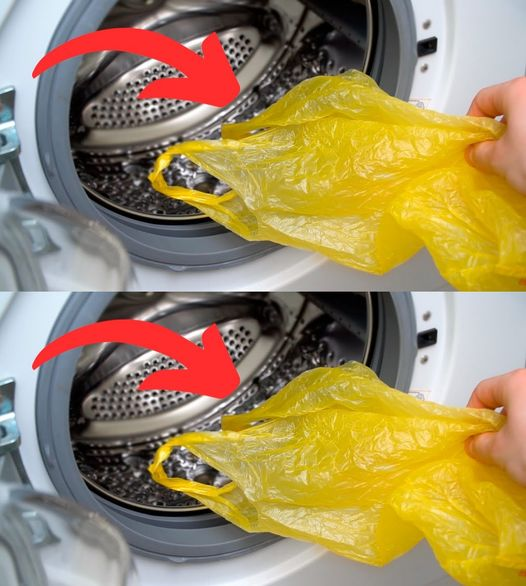 Put 1 plastic bag in the washing machine: what happens to the laundry 30 minutes later