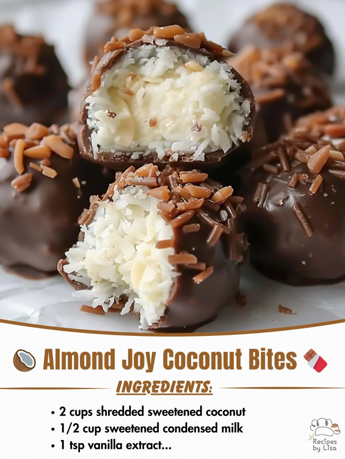 Almond Joy Coconut Bites