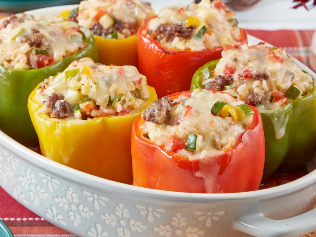 SEAFOOD STUFFED BELL PEPPERS