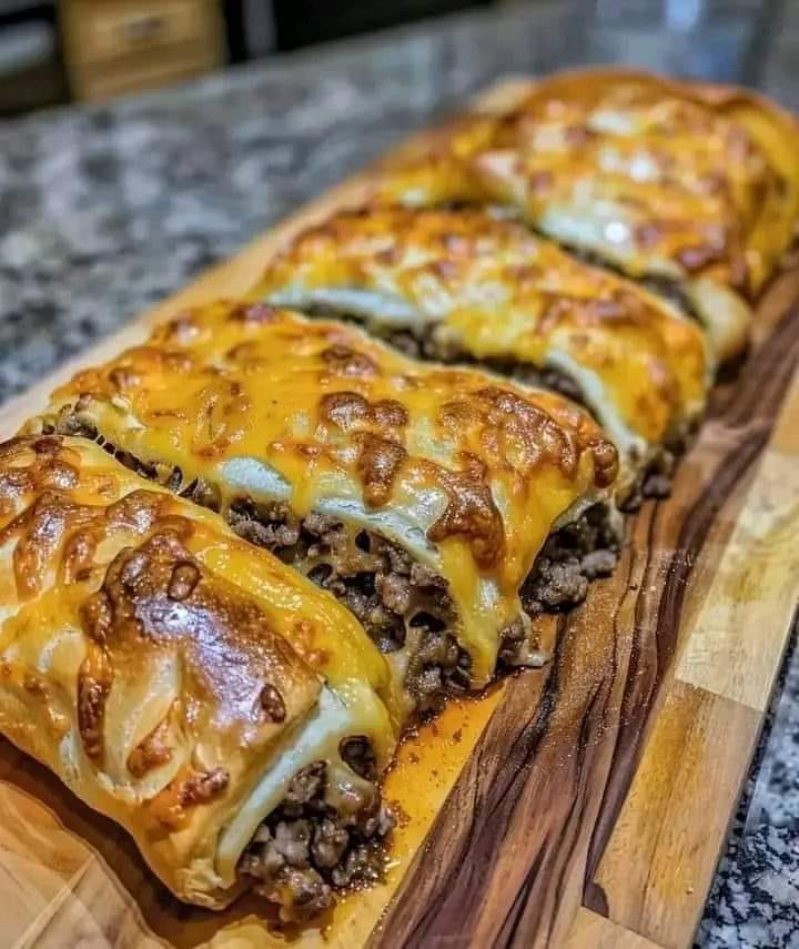 Delicious Cheesy Beefy Roll-Ups Recipe