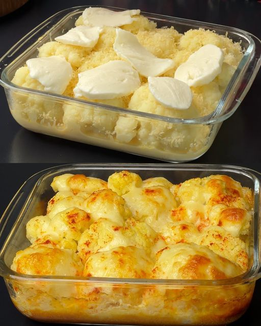 Easy and Cheesy Cauliflower with Garlic Butter Potatoes