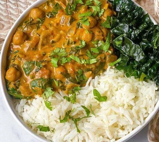 Chickpea Spinach Curry