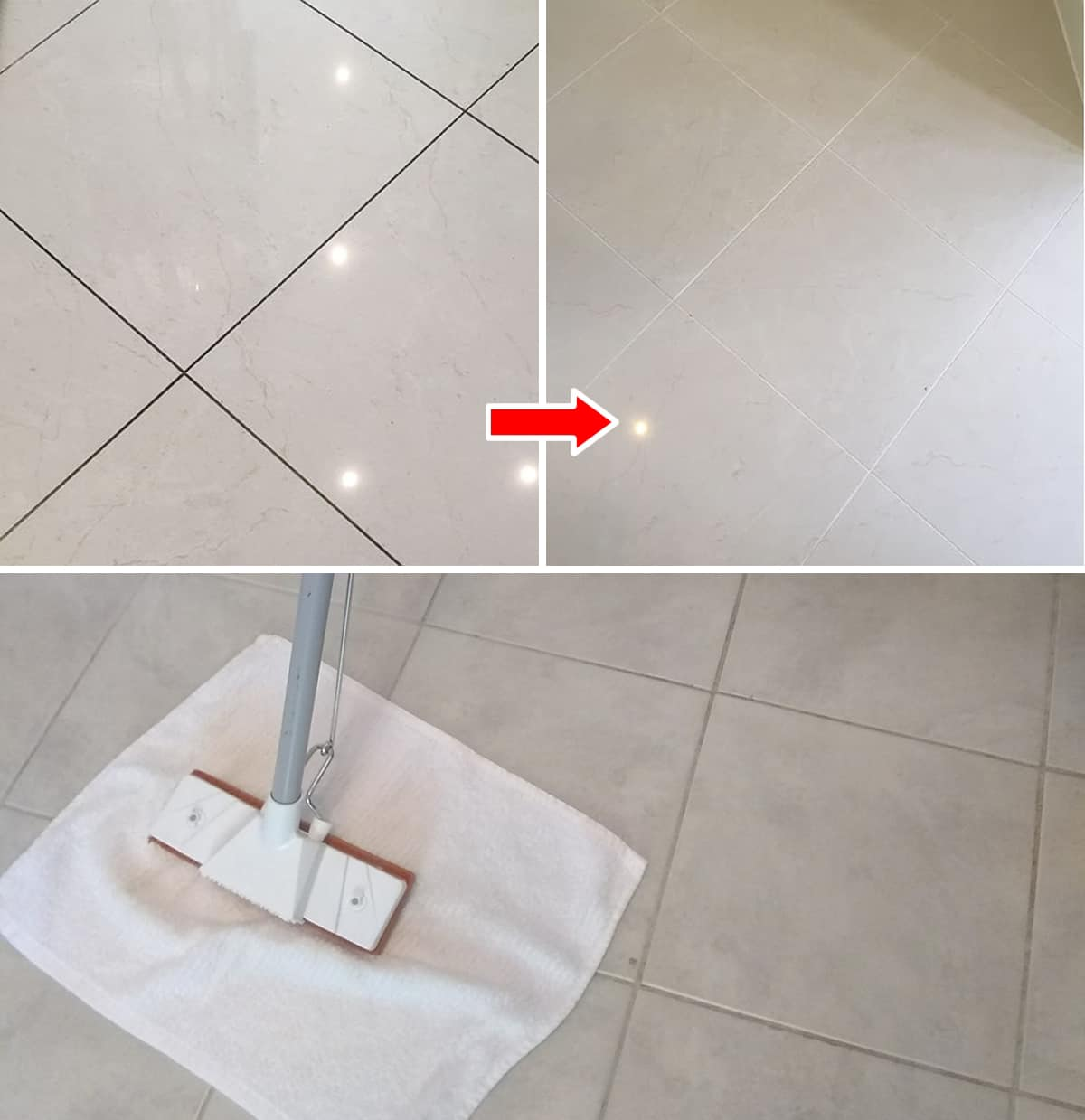 Baking soda cleans and polishes tiles in one go: use it like this