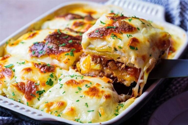 Moussaka with carne macinata and potato