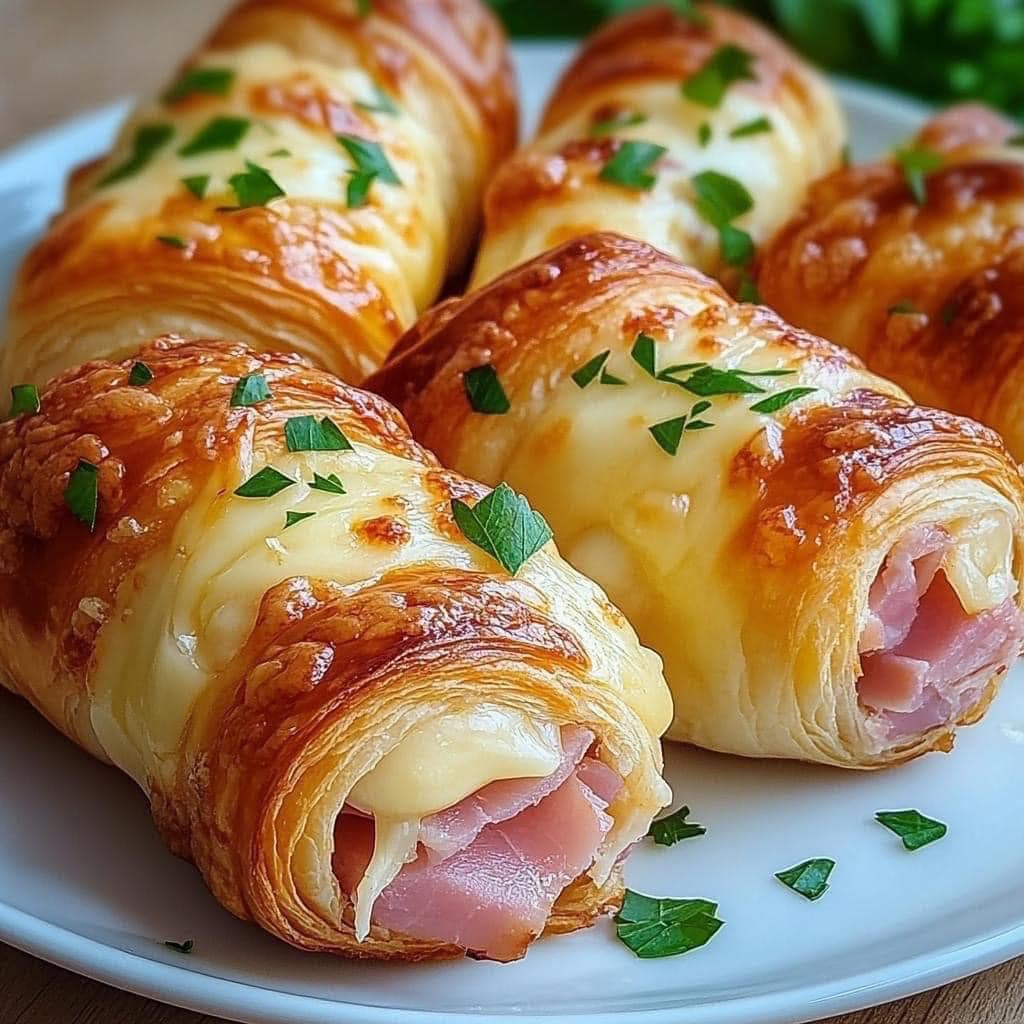 🥐 Ham and Cheese Croissant Rolls 🧀