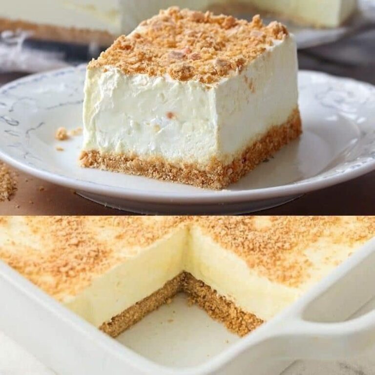 No Bake Cheesecake Bars Recipe.