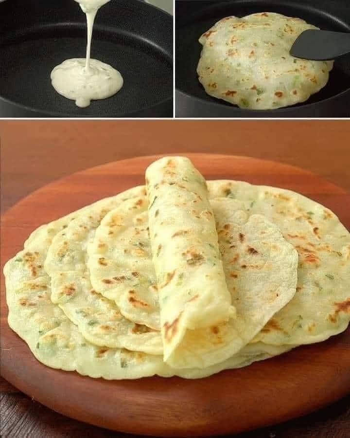 GARLIC AND BUTTER FLATBREADGARLIC AND BUTTER FLATBREAD ☺️ Ingredients : 350g of Flour 250g of Yogurt 1 tsp of Baking Powder 1 tsp of Salt 1 tsp of Sugar 2 cloves of Garlic 30g of Butter Preparation Prepare the Dough: