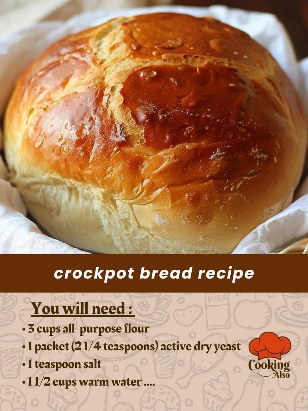 Crockpot Bread Recipe