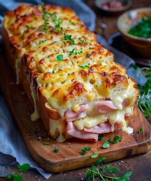 Gourmet Ham and Cheese Croque-Gâteau