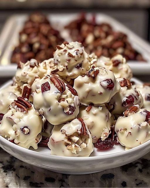 Cranberry and walnut bunches