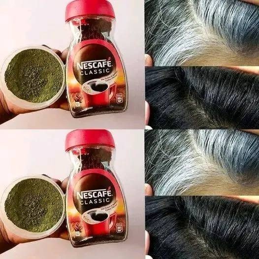 Change Gray Hair to Black Using Coffee and Indigo Powder Naturally.