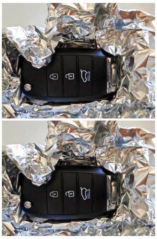 Why wrap car keys in aluminum foil?