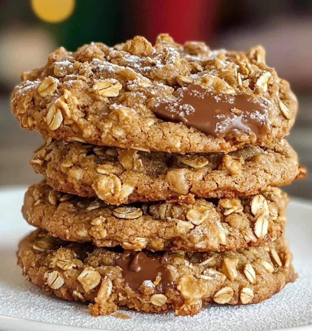 Biscoff Oatmeal Toffee Crunch Cookies