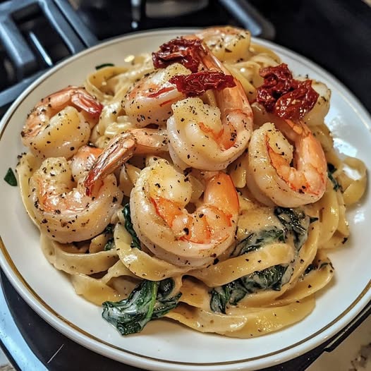 Creamy Garlic Butter Shrimp Pasta