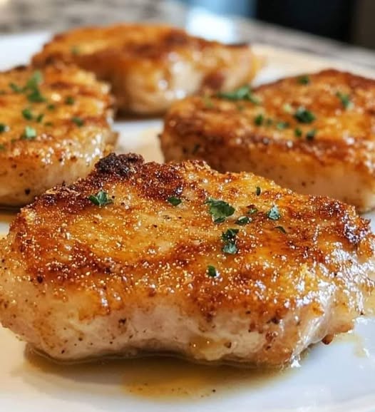 Baked Parmesan Crusted Pork Chops