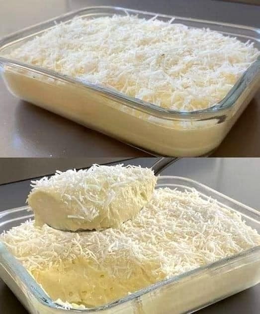 Creamy coconut dessert