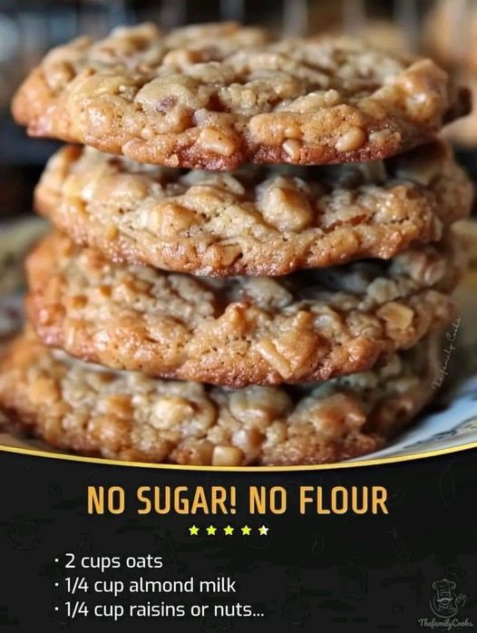 HEALTHY COOKIES – NO SUGAR! NO FLOUR!