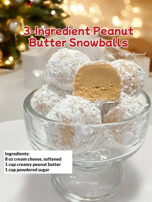 3-Ingredient Peanut Butter Snowballs January 12, 2025 by admin