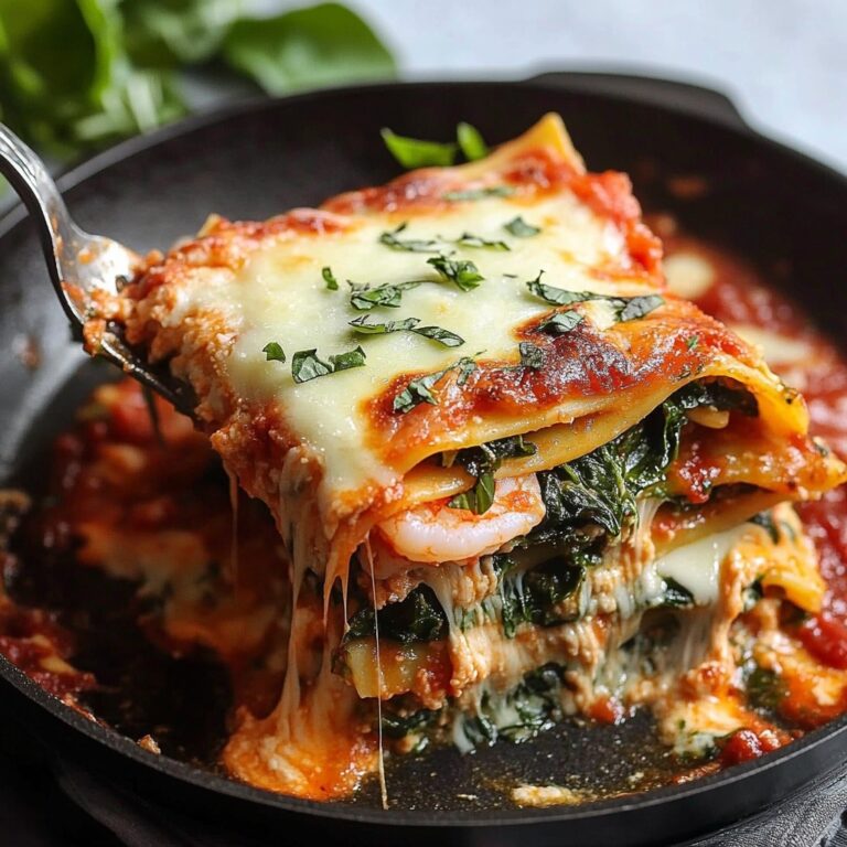 Skillet Spinach Lasagna 🍝🌱