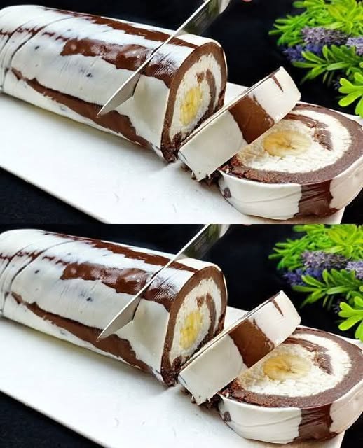 No-Bake Chocolate Nutella Roll