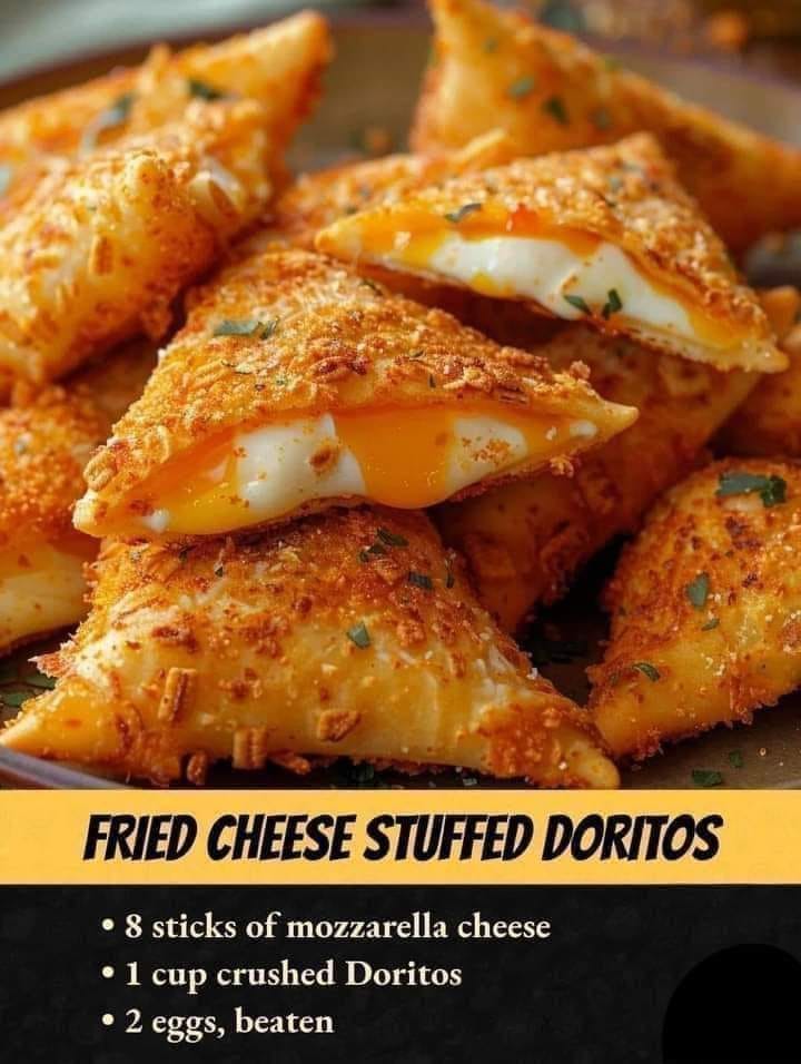 Fried Cheese Stuffed DoritosI