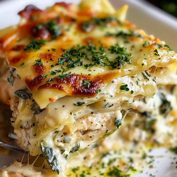 CREAMY CHICKEN LASAGNA