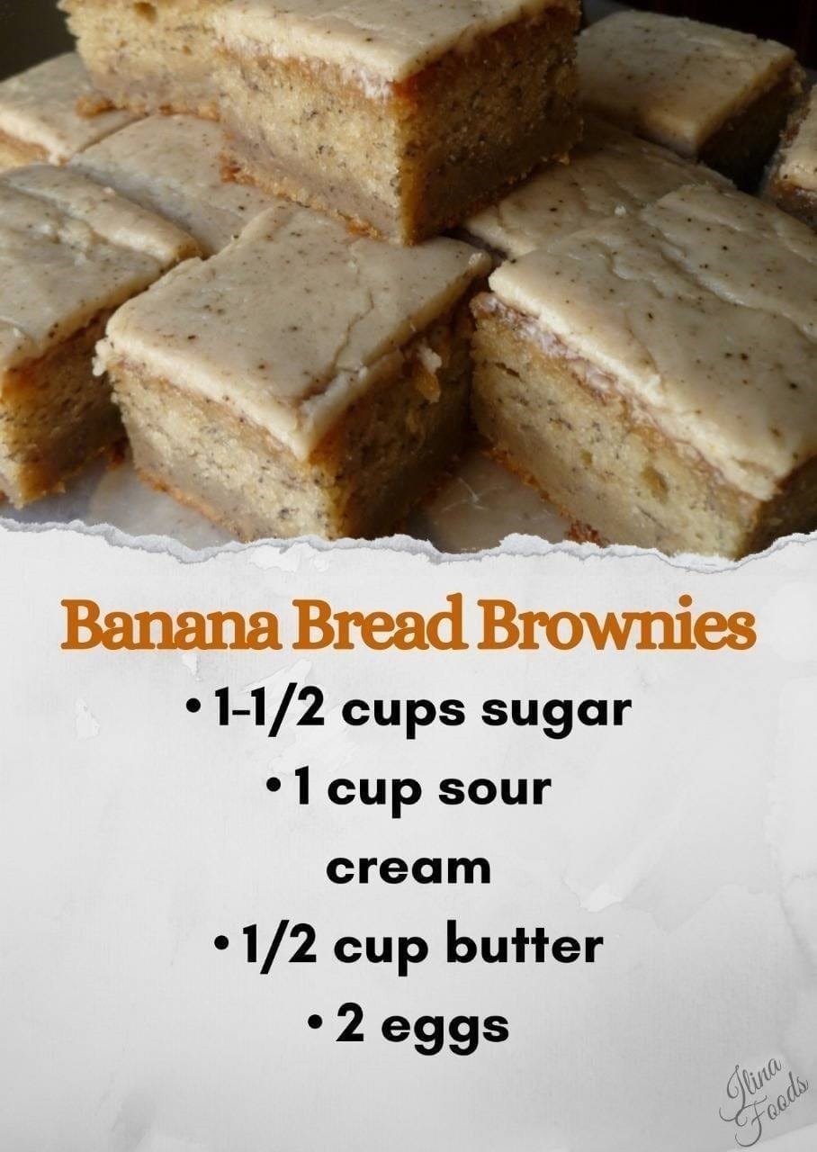 BANANA BREAD BROWNIES