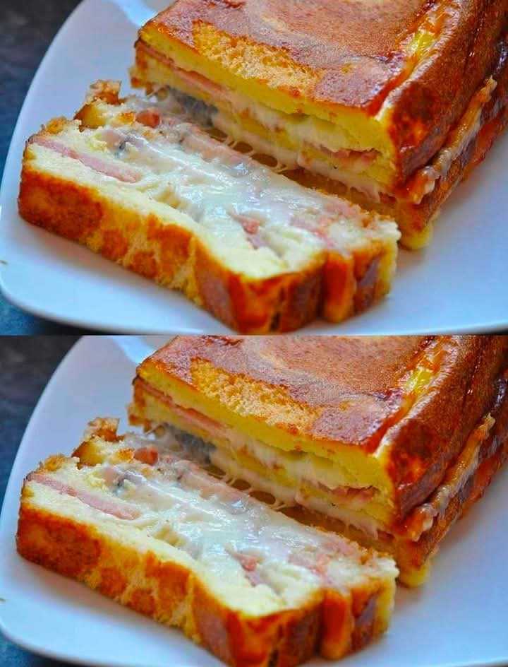 Ham and cheese croque cake is an absolutely easy recipe.