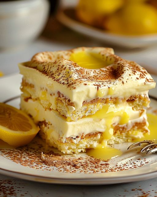 Lemon Tiramisu with Lemon Curd